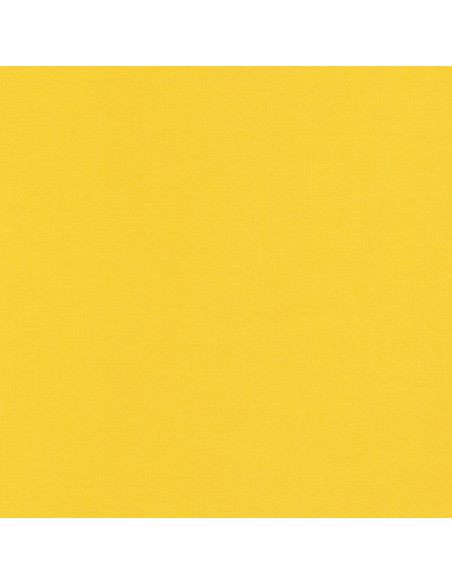 Tessuto cotone tinta unita patchwork Kona - Canary
