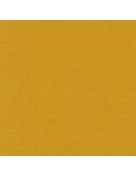 Tessuto cotone tinta unita patchwork Kona - Curry