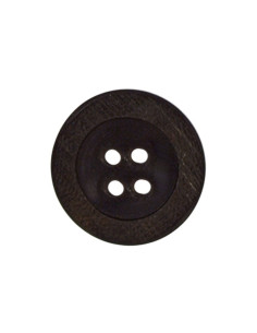 Tubo di 3 bottoni in legno 4 fori - 18 mm