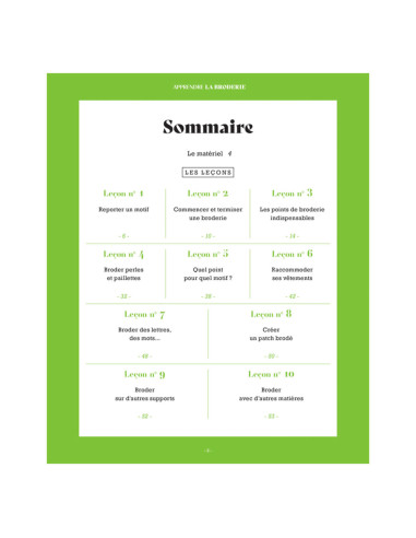 Libro imparare il ricamo in 10 lezioni