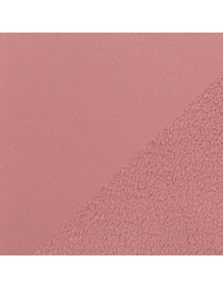 Tessuto softshell idrorepellente con retro in micropile - Rosa