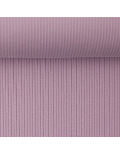 Tessuto jersey di cotone a maglia fine a coste - Lavanda 2