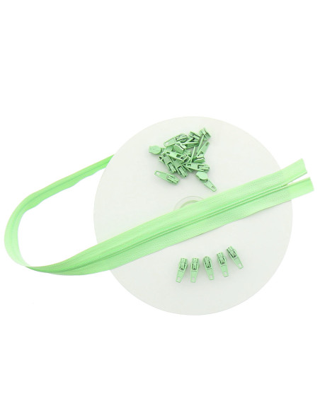 Rotolo di 10 metri di chiusura in nylon - Verde acqua