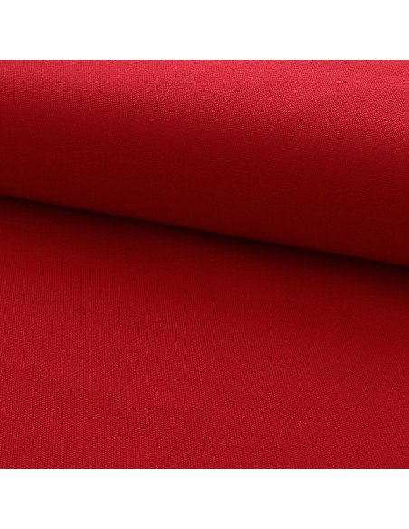 Tela di cotone canvas semi-intrecciata - Rosso