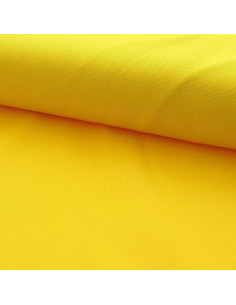 Tela di cotone canvas semi-intrecciata - Giallo