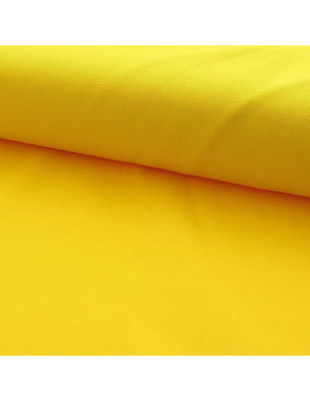 Tela di cotone canvas semi-intrecciata - Giallo