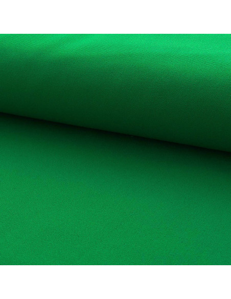 Tela di cotone canvas semi-intrecciata - Verde prato