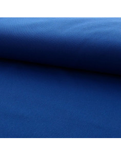 Tela di cotone canvas semi-intrecciata - Blu cobalto