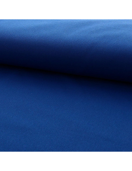 Tela di cotone canvas semi-intrecciata - Blu cobalto