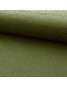 Tela di cotone canvas semi-intrecciata - Verde muschio