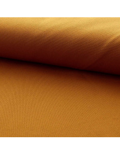 Tela di cotone canvas semi-intrecciata - Giallo senape