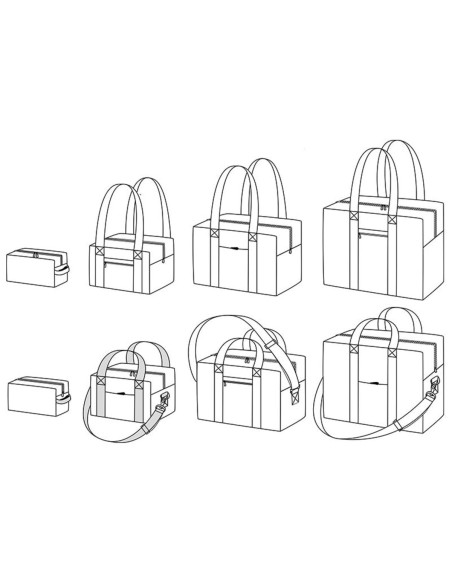 Modello di borsa e trousse da toilette Voyage - Ikatee