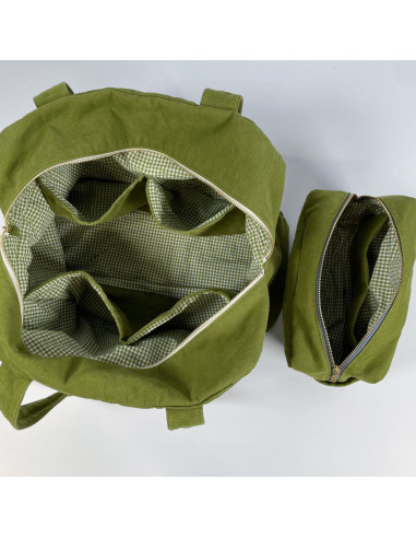 Modello di borsa e trousse da toilette Voyage - Ikatee