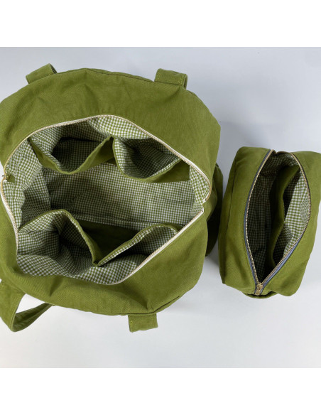 Modello di borsa e trousse da toilette Voyage - Ikatee
