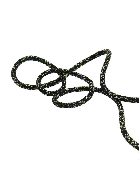 Cordoncino lurex 2 mm - Nero e oro