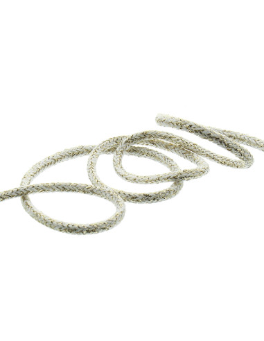 Cordoncino lurex 2 mm - Bianco e oro