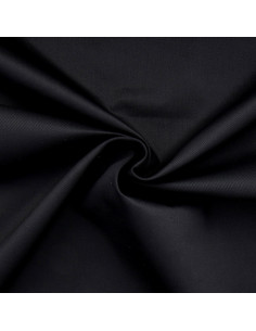 Tessuto gabardine policotone - Nero