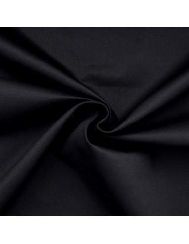 Tessuto gabardine policotone - Nero