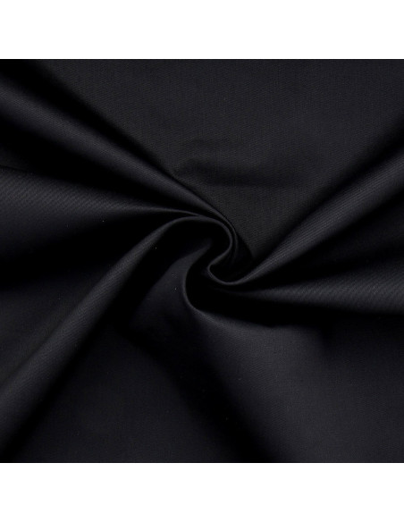 Tessuto gabardine policotone - Nero