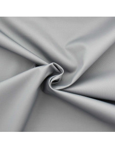 Tessuto gabardine policotone - Grigio argento