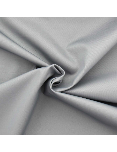 Tessuto gabardine policotone - Grigio argento