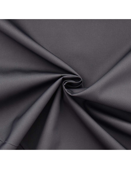 Tessuto gabardine policotone - Grigio scuro