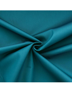 Tessuto gabardine policotone - Blu petrolio