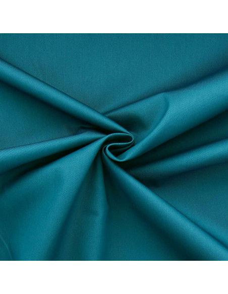 Tessuto gabardine policotone - Blu petrolio