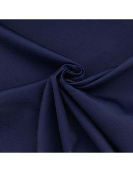 Tessuto gabardine policotone - Blu marino