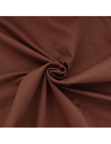 Tessuto gabardine policotone - Marrone
