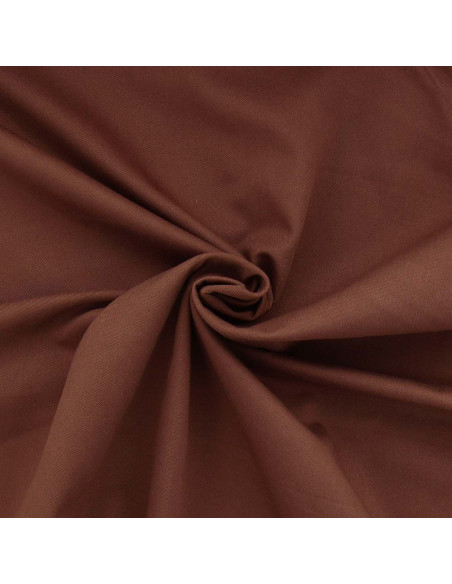 Tessuto gabardine policotone - Marrone