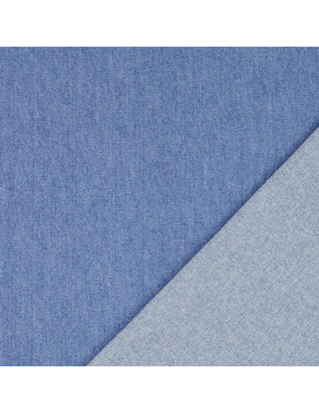 Tessuto jeans cotone leggero - Azzurro chiaro