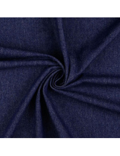 Tessuto jeans cotone leggero - Blu denim