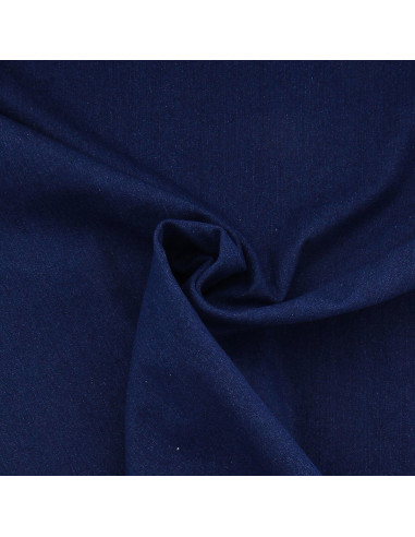 Tessuto jeans denim elasticizzato - Blu scuro