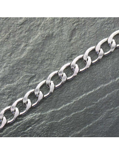 Catena piatta in alluminio 20 mm - Argento