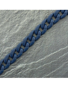 Catena piatta in acrilico 20 mm - Blu
