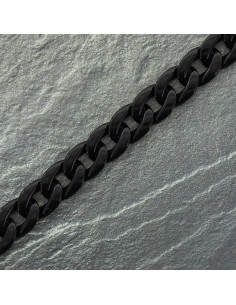 Catena piatta in acrilico 20 mm - Nero