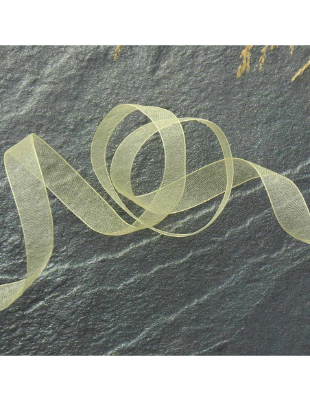Nastro organza - Giallo paglierino