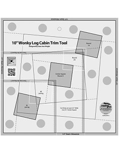 Regola 10" Wonky Log Cabin Trim Tool Creative Grids