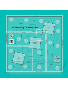 Regola 10" Wonky Log Cabin Trim Tool Creative Grids 2