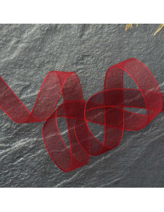 Nastro organza - Rosso scuro