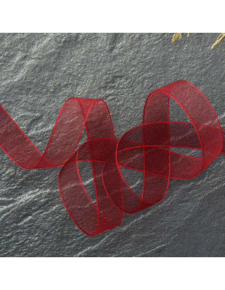 Nastro organza - Rosso scuro