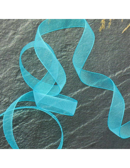 Nastro organza - Blu turchese