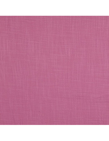 Tessuto doppia garza di cotone Vintage - Legno di rosa