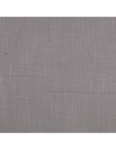 Tessuto doppia garza di cotone Vintage - Grigio