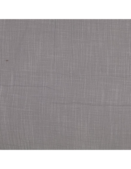 Tessuto doppia garza di cotone Vintage - Grigio
