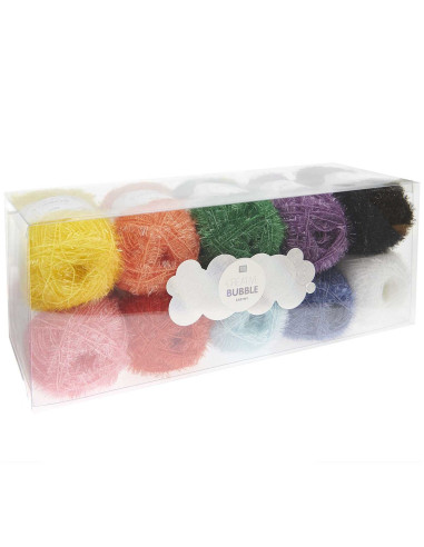 Set di 10 gomitoli di filo da uncinetto Creative Bubble - Rainbow