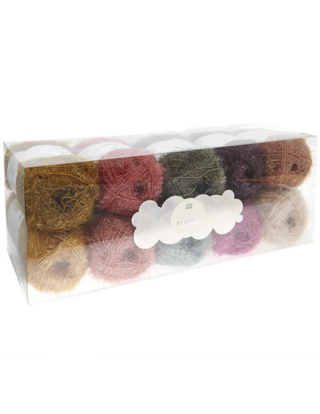 Set di 10 gomitoli di filo per uncinetto Creative Bubble - Earthy