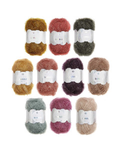 Set di 10 gomitoli di filo per uncinetto Creative Bubble - Earthy 2