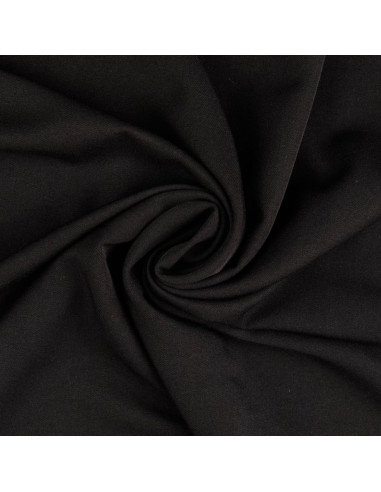 Tessuto gabardine morbido - Nero